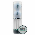 2-Ball & 8-Tee Tube W/ Poker Chip Ball Marker